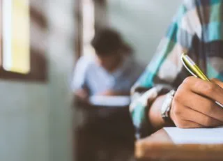 Students taking an assessment