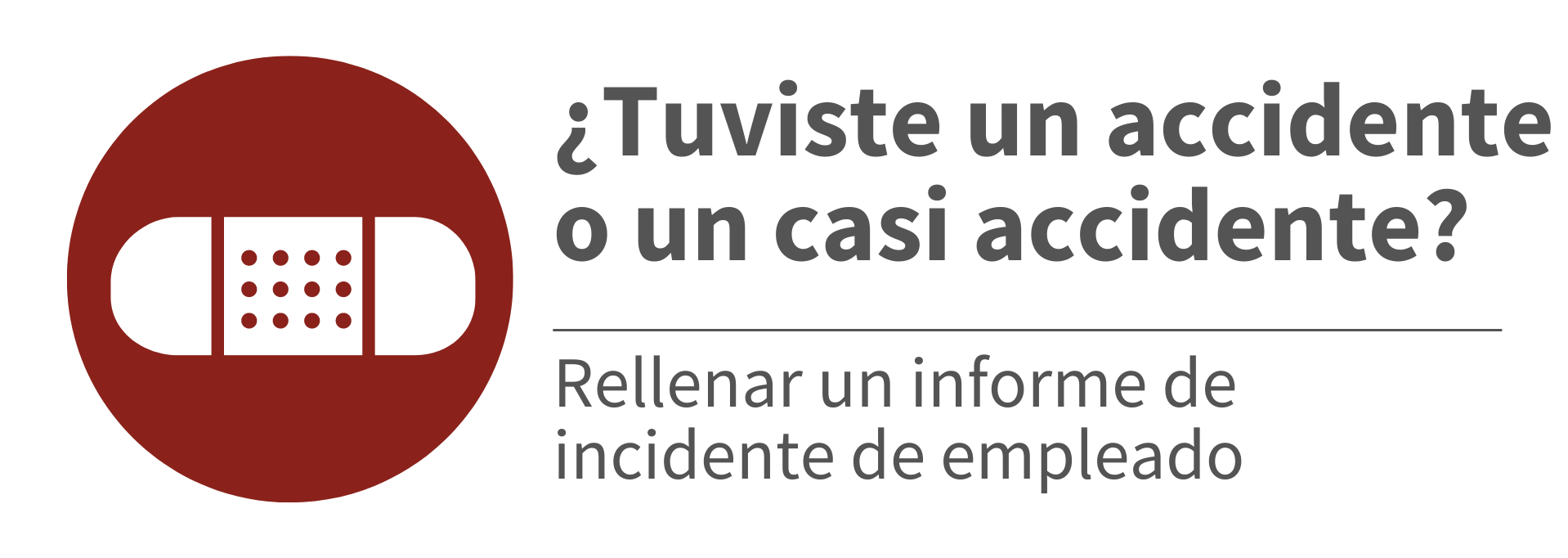Employee Incident Report graphic (Español)